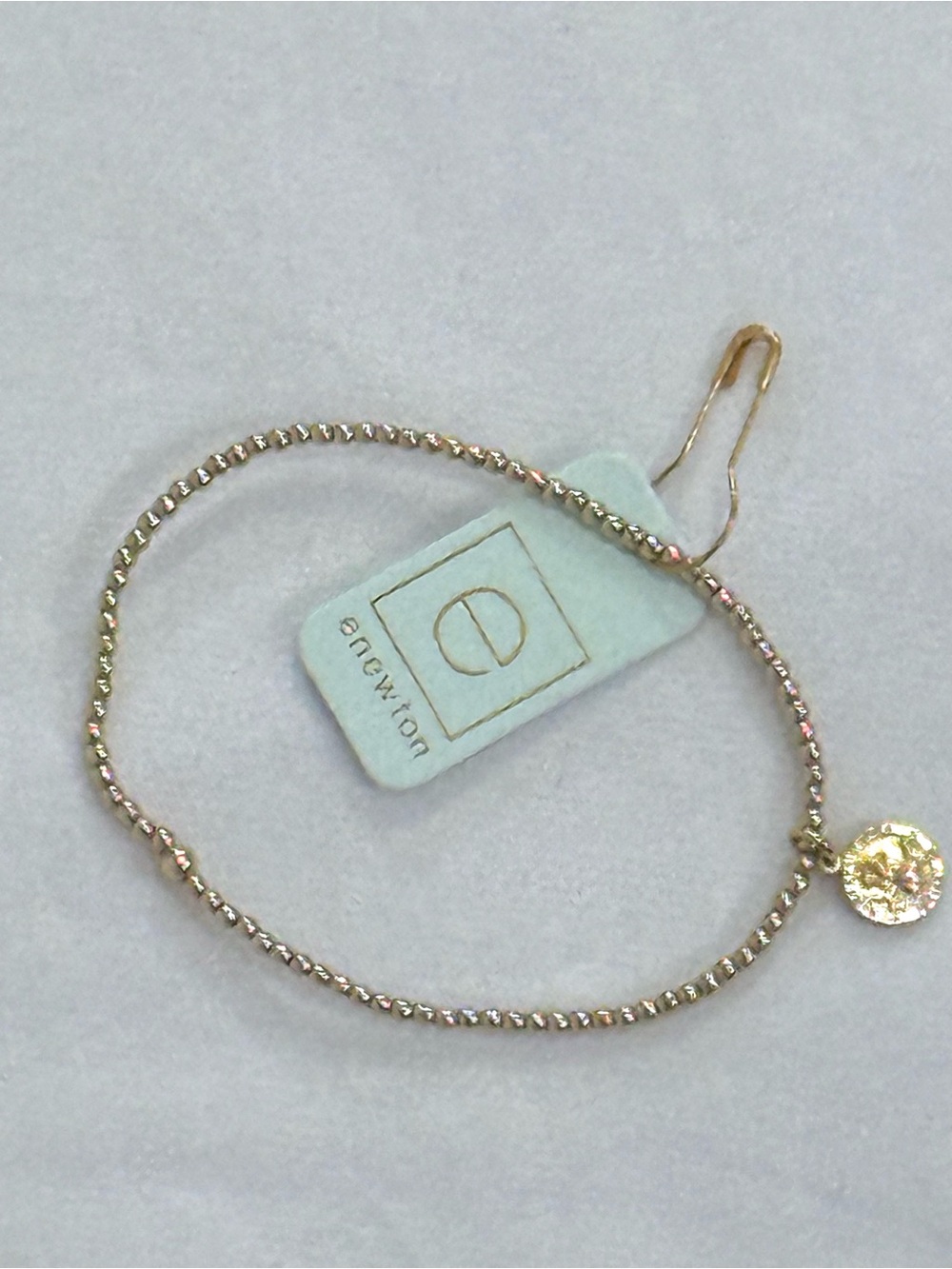 enewton Classic Gold 2mm Beaded Protection Bracelet - St. Christopher NWT - Picture 4 of 4